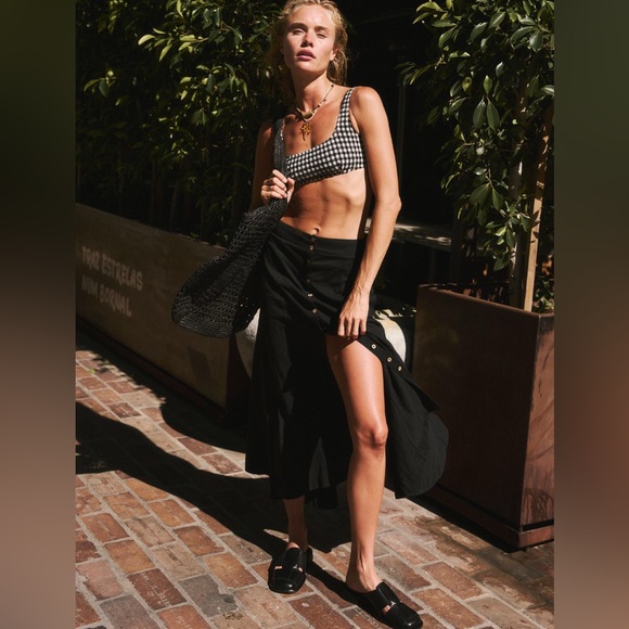 Free People Jackie midi skirt / cotton / hmm midi OR maxi skirt=37”+ long-NWOT - Picture 3 of 12